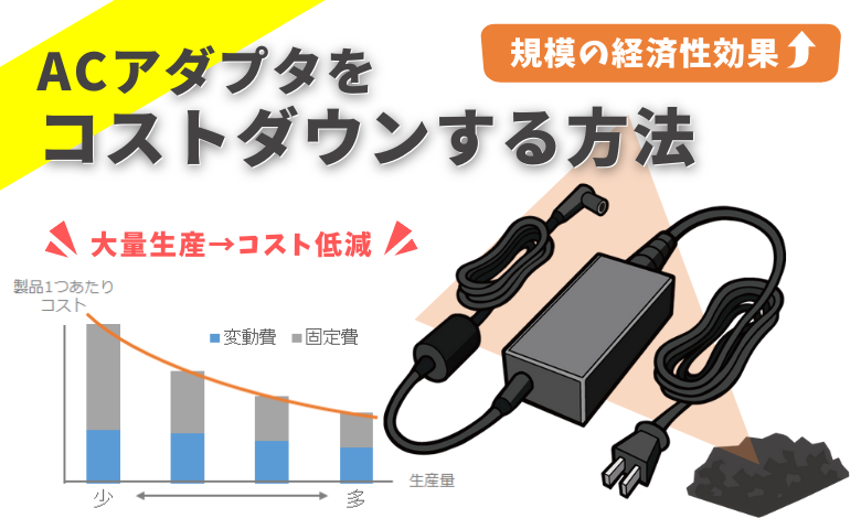 ACアダプタのコストダウン提案